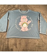 Care Bears Sweater L Little Things Make Big Things Happen Blue Pullover ... - $20.50 CAD