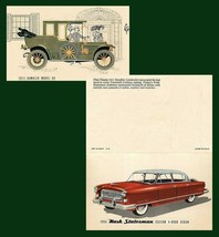 1954 Nash Statesman Custom 4-Door Sedan Vintage Color Folding Post Card!! - £9.53 GBP