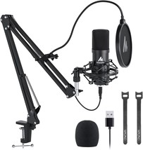 Usb Microphone, Maono 192Khz/24Bit Plug &amp; Play Pc Computer Podcast, Au-A04 - $61.99