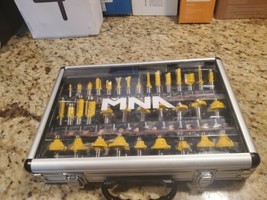 MNA Router Bits 35 Pcs Set,1/2 Inch Shank Router Bit Kit.American Router... - £70.06 GBP