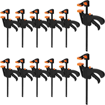 12 Pack 4 Inch Bar Clamps for Woodworking Quick Grip Clamps Trigger Clamp One Ha - £23.74 GBP