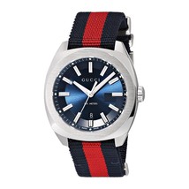 Gucci YA142304 Blue Dial Fabric Strap Gents Watch - £751.22 GBP