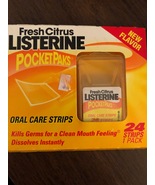  Listerine PocketPaks Fresh Citrus 24 Total Strips Oral Care Breath Strip - £14.47 GBP