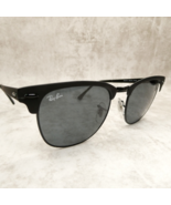 Ray-Ban Clubmaster Metal Matte Black Sunglasses - RB3716 186/R5 51-21-145 Italy - $59.36