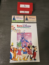EURO DISNEY Promo Program Pictures Booklet In French and 2 Admission Tic... - $740.92 MXN