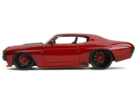 1971 Chevrolet Chevelle SS Red Metallic w Black Stripes Pink Slips Series 1/24 D - £30.85 GBP