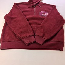 Champion Athleticwear Men's 1/4 Zip Red Cotton Blend Sweatshirt Hoodie Size L image 12