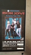 JON BON JOVI - VINTAGE ORIGINAL EUROPEAN 1996 UNUSED WHOLE FULL CONCERT ... - £11.76 GBP