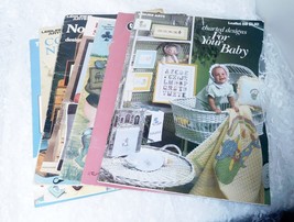 Cross Stitch Collection of 9 Booklets with Patterns - FREE SHIPPING! - $14.01
