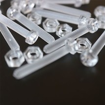 20 x Transparent Clear Acrylic M3 x 20mm, Nuts &amp; Bolts, Acrylic Plastic ... - $14.82