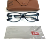 Ray-Ban Kids Eyeglasses Frames RB1555 3667 Blue Rectangular Full Rim 48-... - $49.49