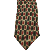 XMI Nordstrom Men&#39;s Necktie 100% Silk Hand Sewn in USA Geometric 58&quot;L - £5.40 GBP
