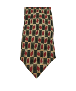 XMI Nordstrom Men&#39;s Necktie 100% Silk Hand Sewn in USA Geometric 58&quot;L - £5.38 GBP
