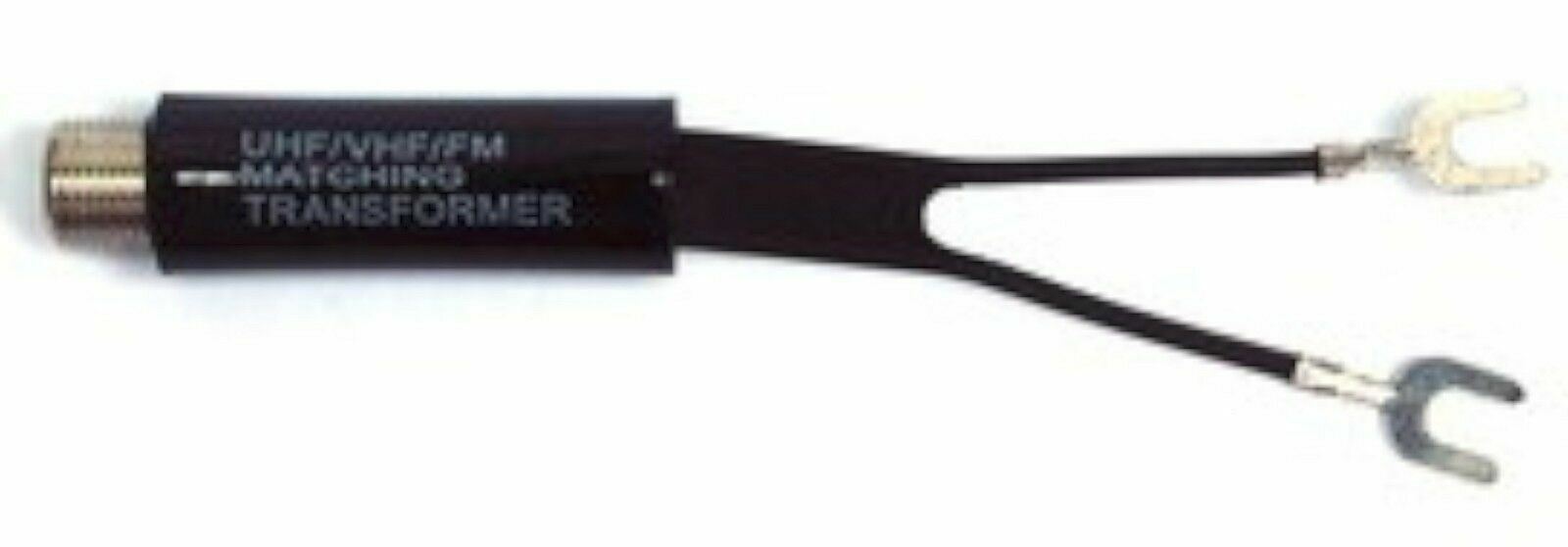 thumbnail image 2 of Qualtiek MT-1 Indoor Antenna Matching Transformer – 75 To 300 Ohm, FM/VHF/UHF – 10 Pack 2 of 5