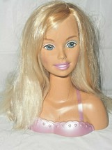 BARBIE Blonde Hair Styling Head Hip Highlights Hairdresser Curl Comb Hair 2002 - £19.85 GBP
