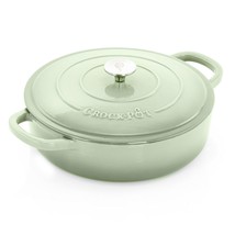 Crock Pot Artisan 5 Quart Round Enameled Cast Iron Braiser Pan with Self Basting - €121,96 EUR