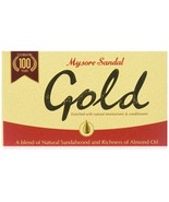 Mysore Sandal Gold Soap Sandalwood & Almond Oil 125g - $10.99 - $85.99