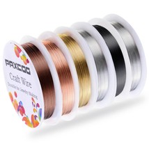 PAXCOO 6 Pack Jewelry Beading Wire for Jewelry Making Supplies and Craft... - $22.37