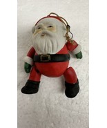 Santa Claus, Ornament, Christmas, Figurine, Posable, Ceramic  - £7.83 GBP