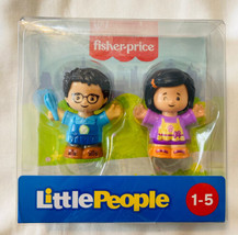 Fisher Price Little People 2 Pack Bakers Mom Dad Male Female Bakery Toy Figures - £15.09 GBP