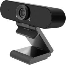 1080p Webcam with Dual Stereo Microphones Privacy Cover Full HD USB Desktop Web  - £31.74 GBP