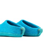 Woolly&#39;s Indoor Open Heel Slippers With Leather Sole (Turquoise) - 39 | ... - $95.73 CAD