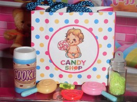 Rement Candy Shop Shopping Bag w/treat fits Fisher Price Loving Family Dollhouse - £13.32 GBP