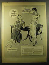 1950 Cluett, Peabody & Co. Sanforized Fabric Ad - art by Ward Brackett - Clans - £14.61 GBP