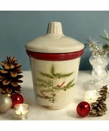 Vintage Hallmark Christmas Ceramic Crock With Cardinals - Scent Cinnamon - $15.60 CAD