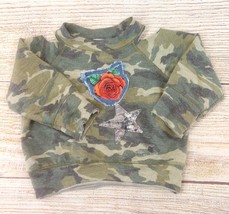 Baby Camo Rose Pullover Sweater Vintage Long Sleeves Shirt 3-6 Months Infants - $27.32