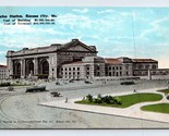 Union Station Kansas Città Missouri MO Unp DB Cartolina L13 - $4.03