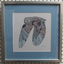 Original Art Owl in Flight Stunning Color Drawing Artist G. Rahill 2017 ... - $29.77