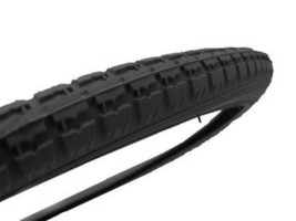 Wheelchair Tire, 24x1-3/8 Inch, BLACK, (Non-Marking) Fits All Brands, 1 Tire. - £17.22 GBP