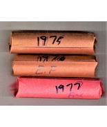 Lincoln Pennies Coin  Lot of 3 Rolls of Vintage Lincoln Pennies 1975.197... - £4.10 GBP