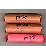 Lincoln Pennies Coin  Lot of 3 Rolls of Vintage Lincoln Pennies 1975.197... - $13.53 CAD