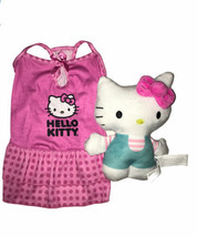 Hello Kitty Dog Dress Size XS &amp; Hello Kitty Plush Dog Toy W Squeaker - £14.70 GBP