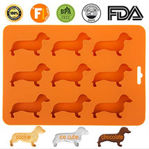 3D Dachshund Chocolate Beer Ice Cube Molds Fondant Baking Cooking Decor Tools - £6.37 GBP