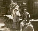 Group in Front of Log Cabin Restaurant with Chicken Dinner Today Sign B&amp;... - $17.82