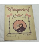 1920 WHISPERING Vintage Sheet Music by John, Malvin Schonberger - $2.69