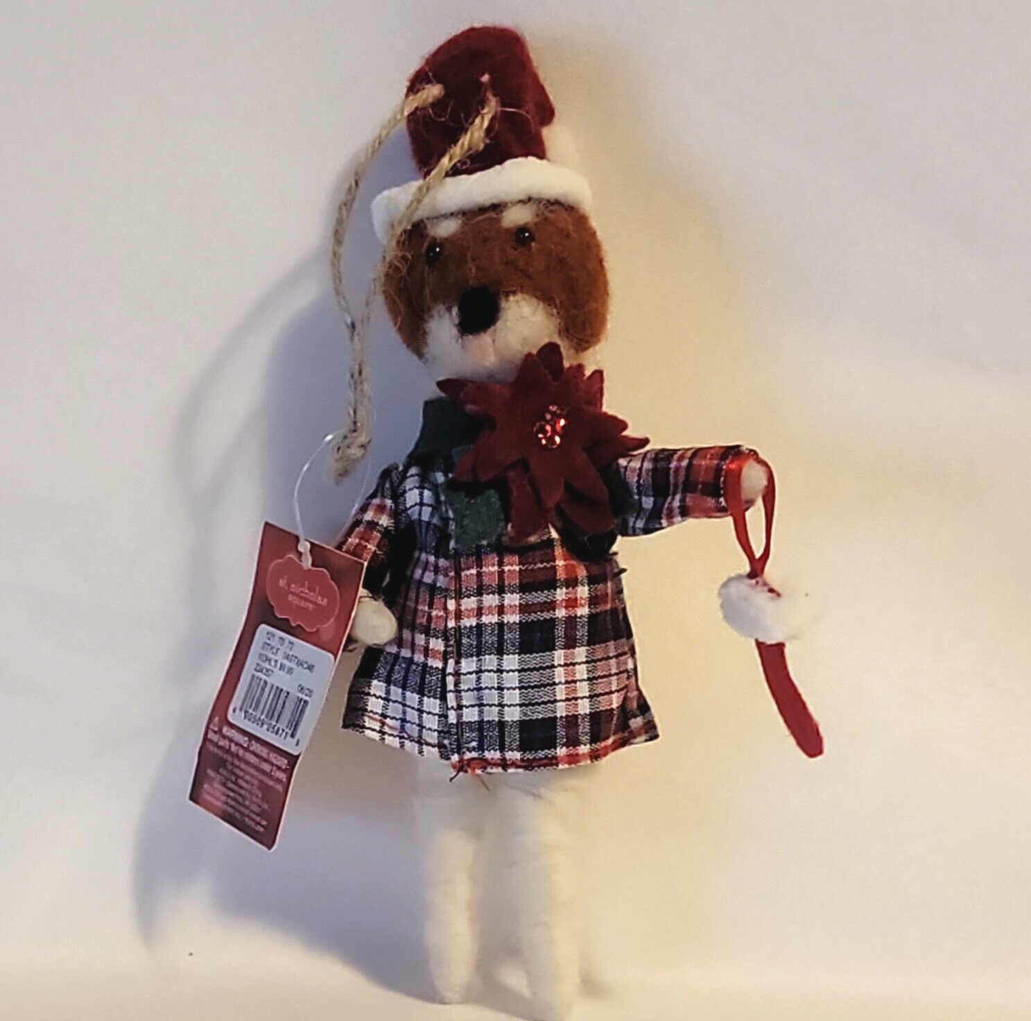 St Nicholas Square Happy Hollydays Wool Ornament Beaver - £6.86 GBP
