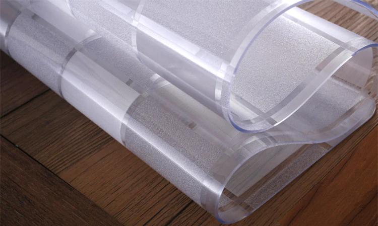 70x130Cm Square Transparent table mat soft glass Plastic tablecloth Wate... - $133.15