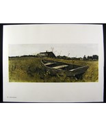 Andrew Wyeth Gravure Print TEEL&#39;S ISLAND, Rowboat Teel&#39;s Island - $24.74
