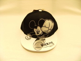 Disney Mickey Mouse Fists Drawing Signature Cap Sport Beach Sun Hat Visor YOUTH - £21.96 GBP