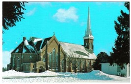 Michigan Postcard Frankenmuth St Lorenz Lutheran Church Winter - $2.96