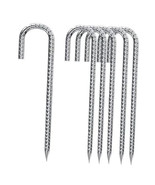 6PCS Rebar Stakes J Hook Extra Heavy Duty,【12 Inch Long Enough】 1/4 Inch... - €15,40 EUR