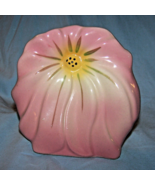 Vintage Unmarked  1940s Pink Flower Wall Pocket - $30.00