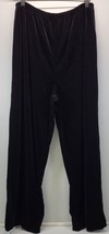 L) Woman Briggs Black Velour Pants Medium - £9.14 GBP