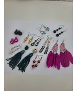 Fashion Earrings 11 Pairs Different Colors And Sizes / FREE SHIPPING - €16,87 EUR