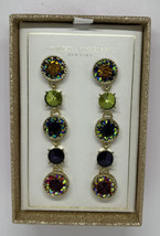 Christian Siriano Multi-Color Heavy Crystal Party/Holiday Statement Earrings - £34.88 GBP