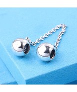 Mother&#39;s Day Release 925 Sterling Silver Signature Safety Chain Charm  - $25.79 CAD